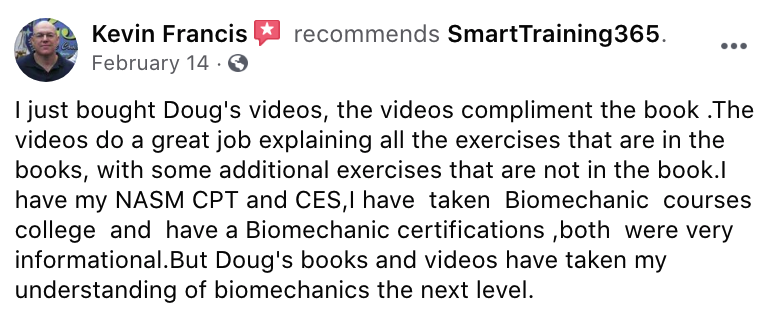 ""Doug's course and videos have taken my understanding of biomechanics to the next level.""